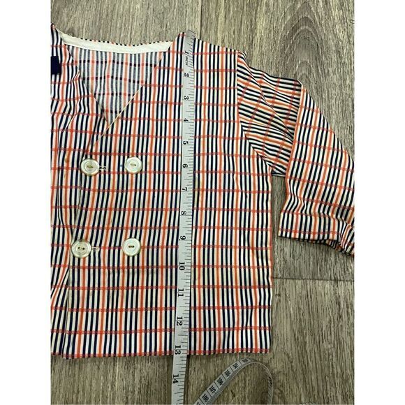 70’s Little Boy Dress Jacket Red and Blue Stripes 4T Old Vintage Costume - Picture 6 of 7